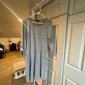 Gray sweater dress light size small